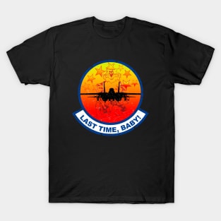 Grumman F-14 Tomcat - Last Time, Baby - Grunge Style T-Shirt